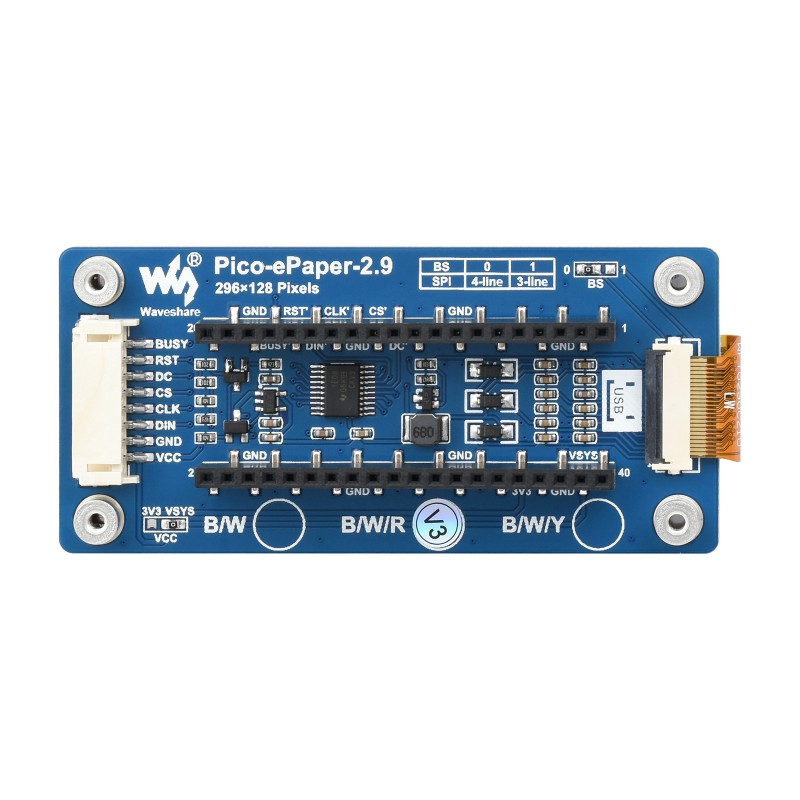 Waveshare Pico-ePaper-2.9-B, 2 – Display Epaper 2.9 Bewertung und Preis